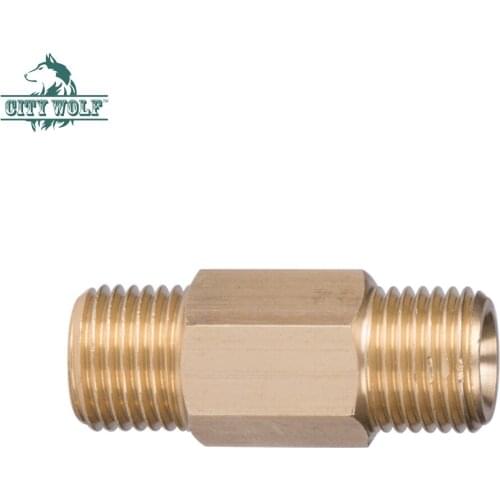 600PCS Car washer Double 1/4 BSP Thread Connection Brass adaptor for snow foam Lance high pressure washer accessory wholesale