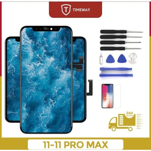 AAA+++ Display For iPhone 11/Pro/ Pro Max LCD Screen Digitizer Assembly Replacement For iPhone 11 LCD True Tone No Dead Pixel