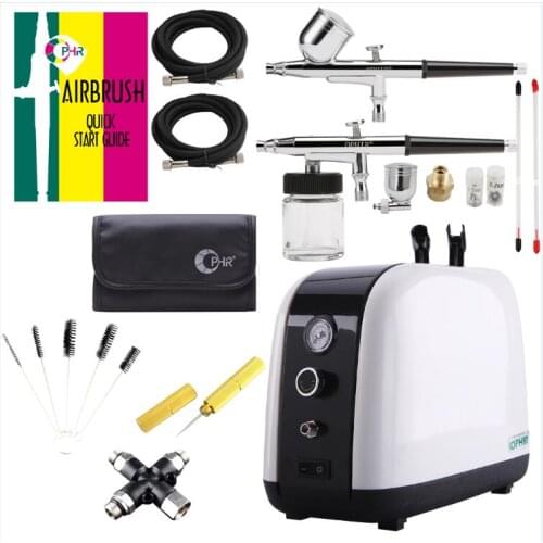 OPHIR Airbrush Compressor Kit Body Art Tattoo Facial Skin Care Gun Kit Air Compressor for Beauty Salon Skin Care AC057