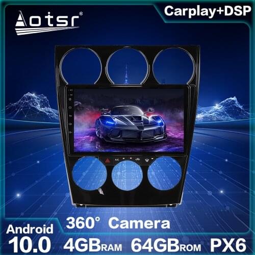 For Mazda 6 2002-2007 Car Multimedia Player Car Radio GPS Navigation Radio Android 10.0 4GB 64GB Auto Stereo Audio Head Unit IPS