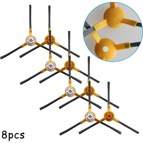 8 X Side Brushes For Intelligent Robot Vacuum Cleaner ABIR X5,X6,X8 Sweeper Accessories Cleaning Tools Replacement Parts