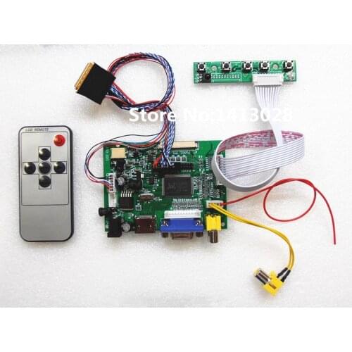 HDMI + 2AV+ VGA LCD Driver Controller Board Kit for Panel 10.1 inch HSD101PWW1 B101EVT04 1280*800 LCD controller board DIY kits