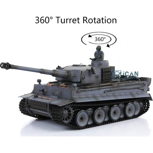 Henglong 1/16 Snow TK7.0 Plastic German Tiger I RTR RC Tank 3818 W/ 360° Turret TH17248