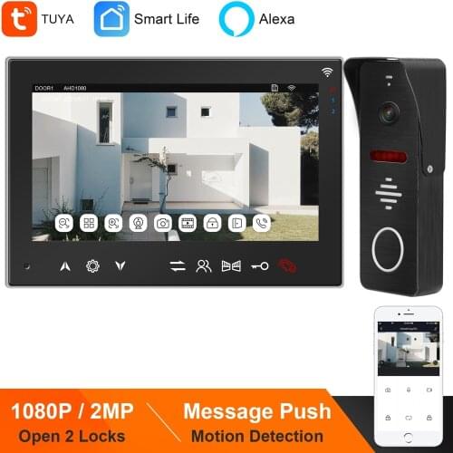 HomeFone Video Intercom For Home Intercom with Lock Access Control System Kits 3A Power Control Night Vision Swiping Card Unlock