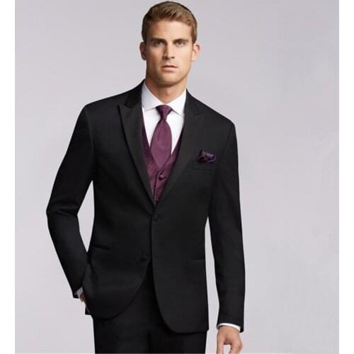 Tailored Mens Suits 3 3-Piece Set Formal Mens Suit Classic Mens Wedding Prom Tuxedo Slim Dress Formal Costume