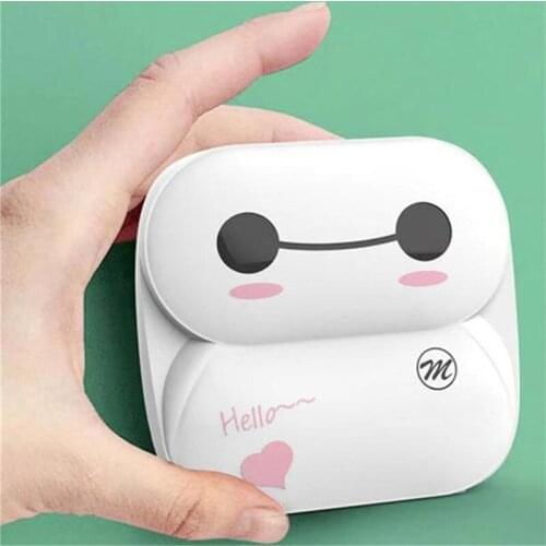 Ink-free Pink Blue White Pocket P8 Baypage Label Printer USB Thermal Photo Printer Bluetooth Wireless Mobile Printers #R40