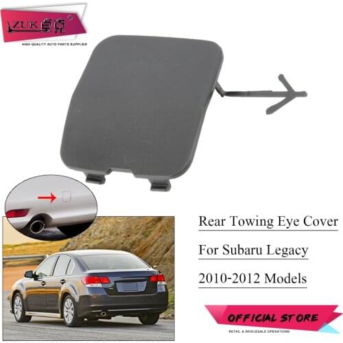 ZUK For Subaru Legacy B4 2010-2012 Rear Bumper Towing Hook Cover Cap Tow Hook Eye Garnish Trim Lid Shell Base Color 57731-AJ370