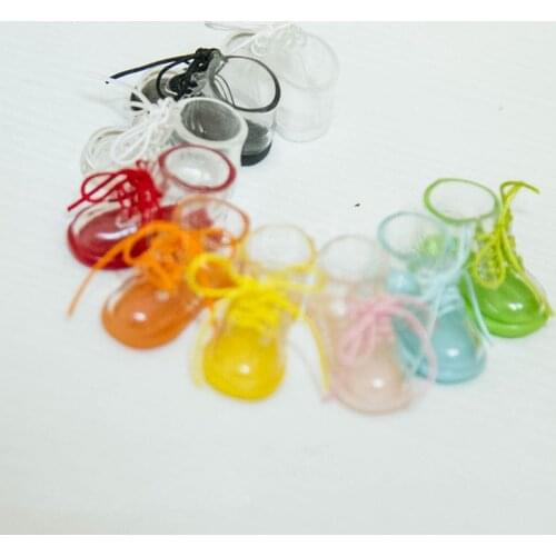 1 Pair New Arrival Dolls Transparent Rain Boot for OB11, GSC, Middle Blyth Doll Shoes with Socks Outfits Accessories 9 Colors
