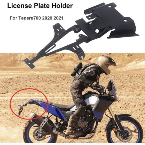 NEW Motorcycle Accessories License Number Plate Holder Mount Bracket For Yamaha Tenere 700 Tenere700 2020 2021