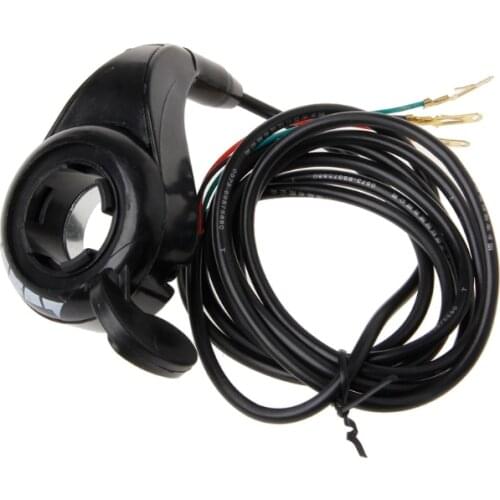 New High Quaity 24v 36v 48v Motorcycle 7/8 Handlebar Black Thumb Throttle Electric Bike Scooter