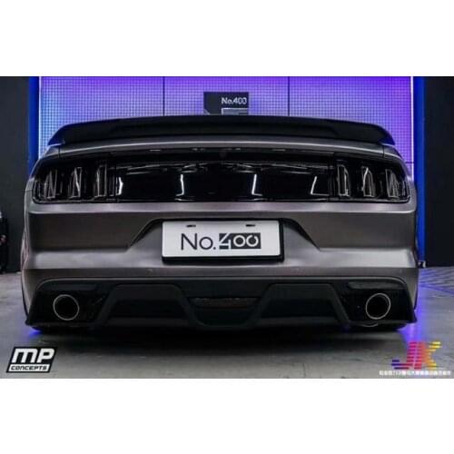Suitable for 17 15 Ford Mustang Modified Gt350 Double Out Ac Lip Rear Spoiler Mp Small Surround Kit