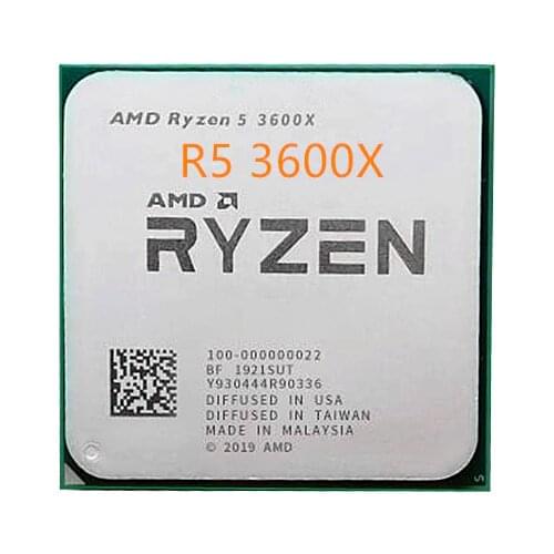 AMD Ryzen 5 3600X R5 3600X 3.8GHz Six-Core Twelve-Thread CPU Processor 7NM 95W L3=32M Socket AM4