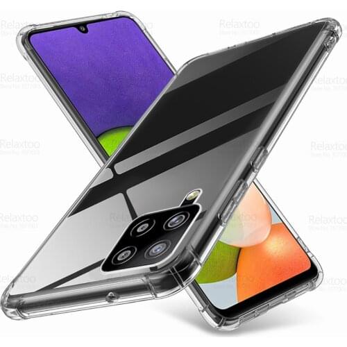 Transparent Shockproof Case For Samsung Galaxy A22 A32 A52 A72 4G 5G 2021 A42 A12 A02 S A21S Soft TUP Silicone Phone Cover Coque