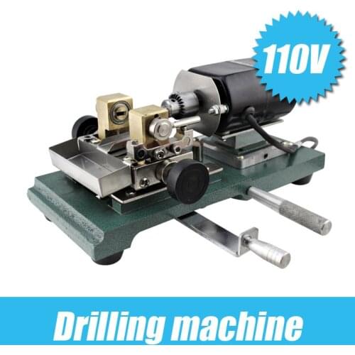 Make to order 110V Drill Press/Drilling machine/Pearl drilling, wood bead punch, jade drilling Positioning fine polishing goldsm