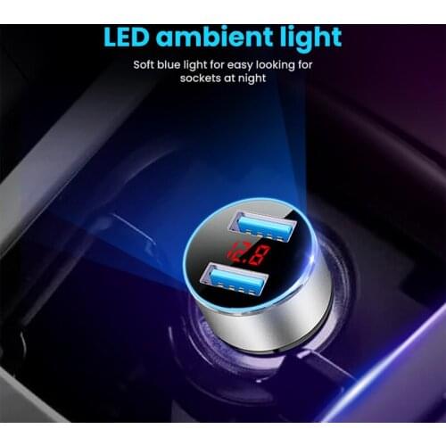 Stylish Mini Dual USB Dual Port Car Lighter Socket Charger Adapter Plug for Mazda 2 3 5 6 CX5 CX7 CX9 Atenza Axela