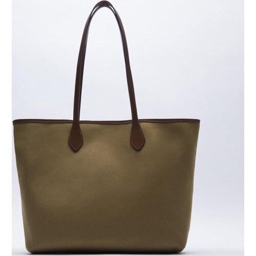 Large Capacity canvas Luxury Designer Top-handle Bags for Women Female Fashion Purses and Handbags High Quality Shoulder Bag