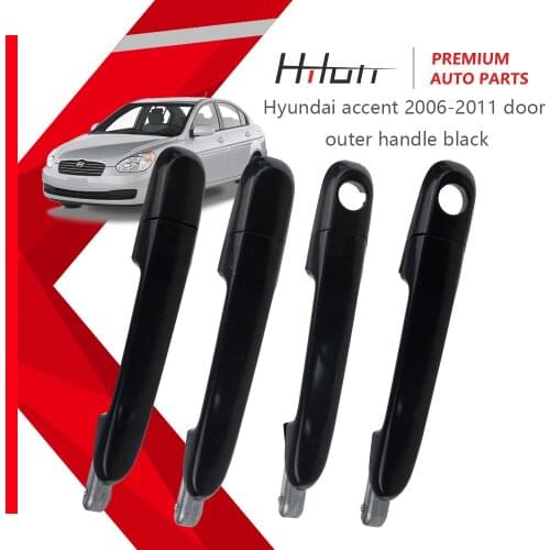 Door Outer Handle Black For Hyundai Accent 2006-2011 82650-1E000 82660-1E000 83650-1E000 83660-1E000