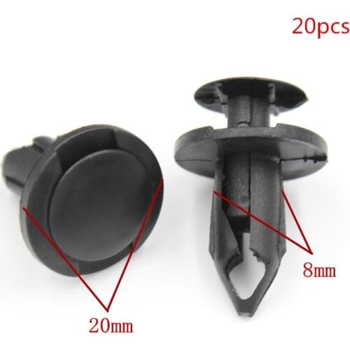 Fit for 20PCS Bumper Grille Fastener Rivet Push Pin Clips For Jeep Wrangler JK Unlimited 2007-2018 Grill Radiator Retainer Clips