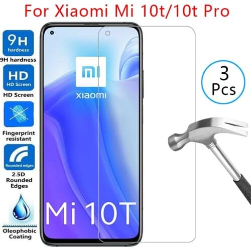 Tempered glass screen protector for xiaomi mi 10t pro 5g case cover on ksiomi 10 t t10 10tpro mi10t protective phone coque bag