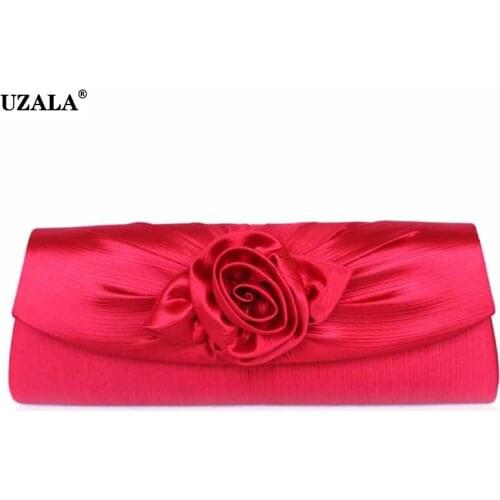Womens Three-dimensional Flower Holding Purse Wedding Evening Bag Bride Bridesmaid Handbag Dress Cheongsam Wallet E23