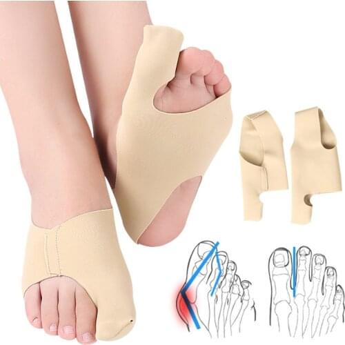 2pcs=1pair Toe Separator Bunion Corrector Orthopedic Pedicure Stretcher Hallux Valgus Protector Big Bone Thumb Feet Care Tool
