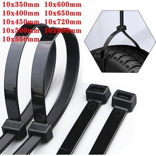 30PCS self-locking nylon cable tie 10*350 black plastic cable tie 10*500 zipper type cable tie coarse and thick cable tie 10*700