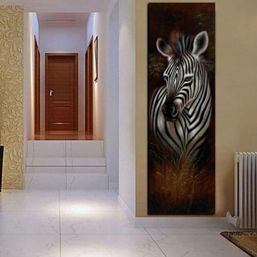 Large size 5d DIY Diamond Painting "zebra" Full Square/round Drill Cross Stitch Diamond Embroidery home Decor Y3384
