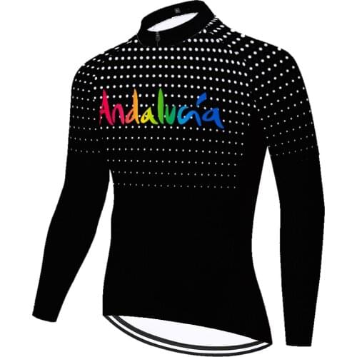 Andalucia Summer Spirng Masculino Maglia Uomo Abbigliamento Jersey Hombre Manga Larga Equipamento De Ciclismo Maillot Ciclismo