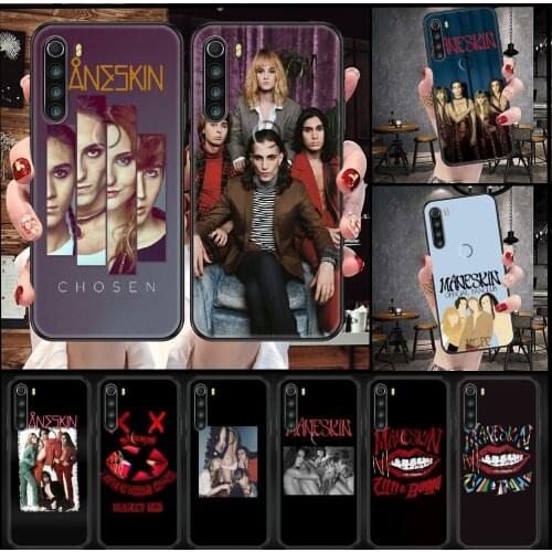Maneskin Damiano David Phone case For Xiaomi Redmi Note 7 7A 8 8T 9 9A 9S 10 K30 Pro Ultra black 3D back tpu funda trend