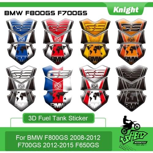 For BMW F650GS F700GS F800GS GS 3D Polyurethane Resin Motorcycle Fuel Tank Tank Protector Case Stickers Decals Decoration