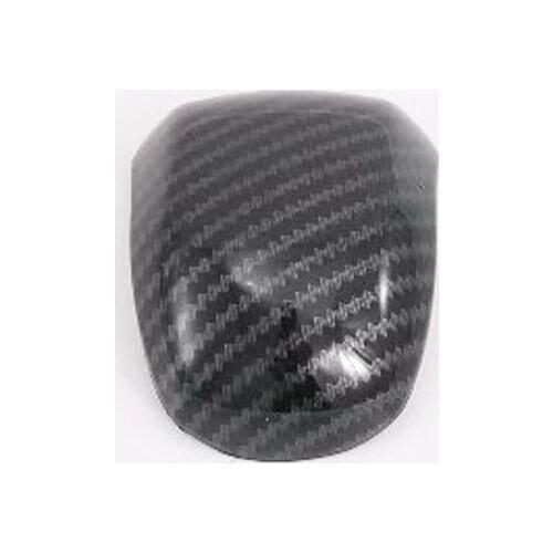 For Hyundai Santa Fe 2019 2020 Carbon Fiber AT Car Gear Shift Knob Head Cover Trim Interior Accessories Car Sticker Styling