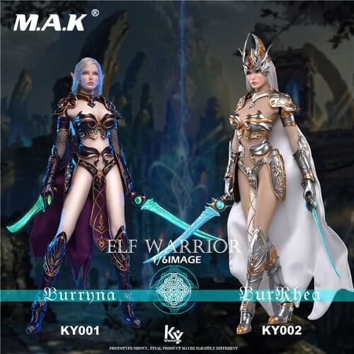 1/6 scale Soldier Elf Female Soldier Burryna & BurRhea KY002B KY001A Action Figure Doll Toy for Gift Collections