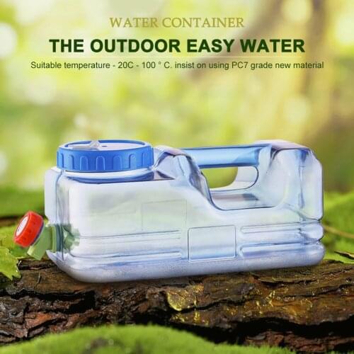 5.5/10L Capacity Outdoor Water Bucket Portable Driving Wateater Tank Container with Faucet for Outdoor Camping Picnic Hiking