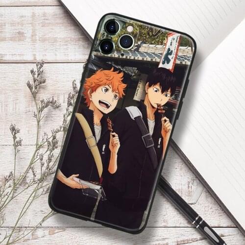 Haikyuu Shoyo Hinata Tobio Kageyama Anime Phone Case For IPhone 11 12 Mini Pro XS Max 6s X XR 6 7 8 Plus SE Soft TPU Glass Cover