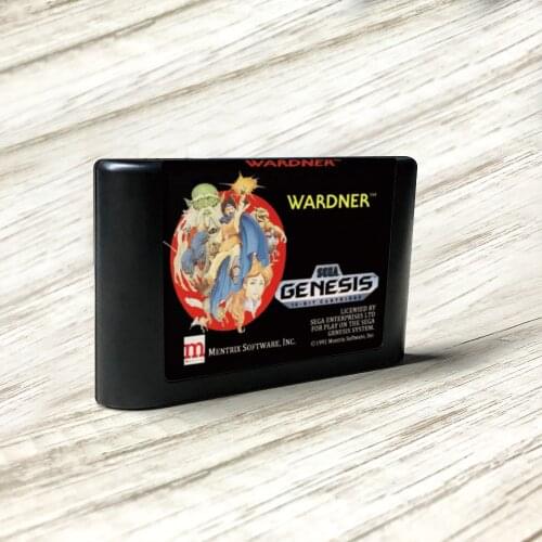 Wardner - USA Label Flashkit MD Electroless Gold PCB Card for Sega Genesis Megadrive Video Game Console