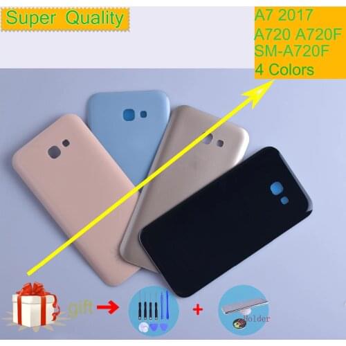 For Samsung Galaxy A7 2017 A720 A720F SM-A720F Housing Battery Cover Back Cover Case Rear Door Chassis A720 Shell Original