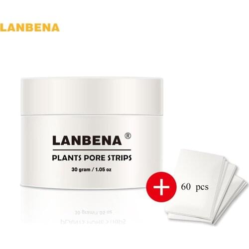 LANBENA Nose Blackhead Remover Nose Mask Pore Strip Blackhead Peeling Mask Deep Cleansing Skin Care with 60Pcs Paper hot product