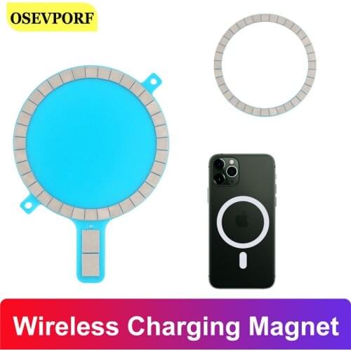 Wireless Charging Magnet For iPhone 12 Pro Max Magnetic Sticker For 12 Mini 11 Xs Xr X 8 Mobile Phone Case For Magsafe Mag Safe