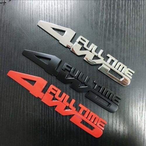Metal 3D Car Styling 4WD Full Time Chrome Emblem Badge Truck Auto Gule Sticker Decal Accessories for Jeep Toyota Ford VW Subaru