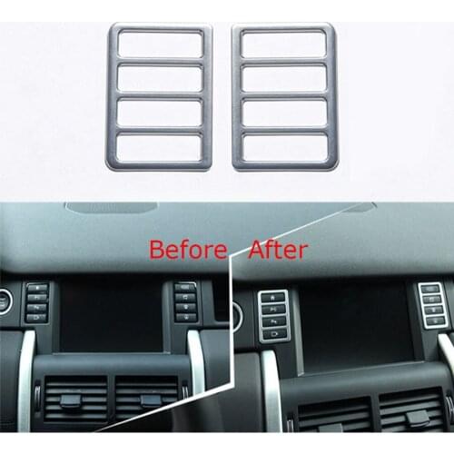 YAQUICKA Fit For Land Rover Discovery Sport 2015 2016 Car Dashboard Multifunction Button Switch Trim Frame Styling Sticker