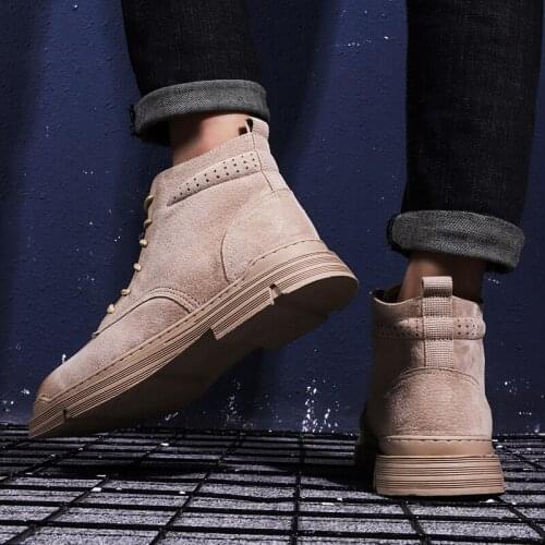 Sneaker Man Casual Shoe Casual Fashion Sneakers Leather Man Shoe Mens Hightop Men Black Shoes High Top Leisure Loafers For Sport