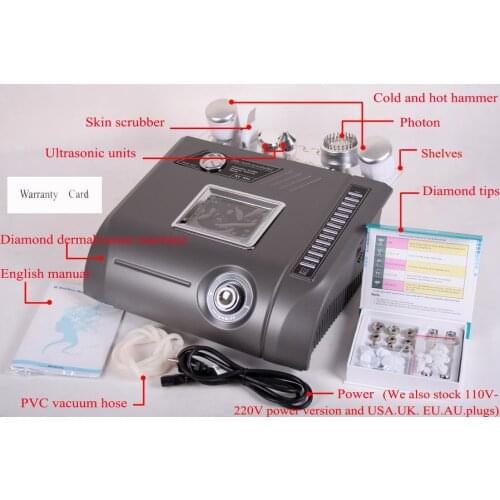 NV-N95 5 In 1 Multifunction Facial Skin Scrubber Ultrasonic Microdermabrasion Diamond Peeling Beauty device