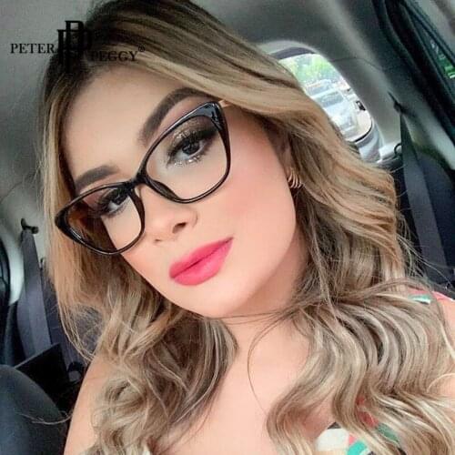 Optics Retro Glasses Frames Women Luxury Brand Designer Fashion Cat Eye Glasses Men Prescription Myopia Eyeglasses Frames