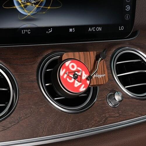 Cool Design Car Record Player Car Perfume Turntable Car Fragrance Air Freshener Flavoring In Car with 3pcs Replace Solid Perfume