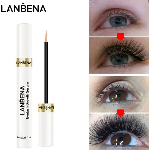 LANBENA Eyelash Growth Eye Serum 7 Day Eyelash Enhancer Longer Fuller Thicker Lashes Eyelashes and Eyebrows Enhancer Eye Care