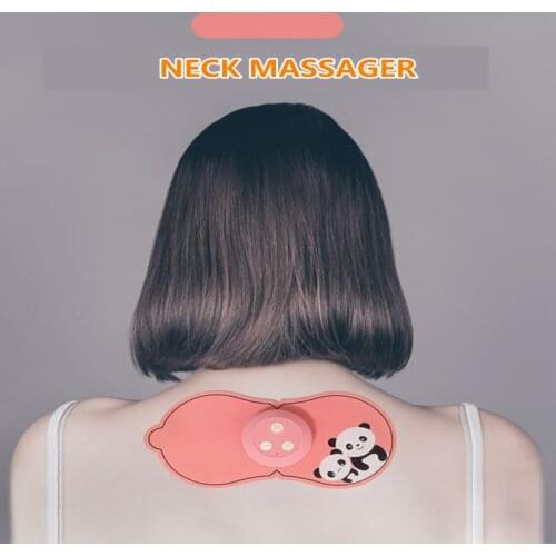USB Electric Body Vibrating Massager Wireless EMS Tens Electric Pulse Treatment Mini Massager Neck and Back Massage Sticker