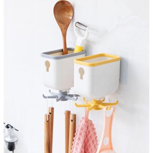 Multifunction Kitchenware Storage Hooks Self Adhesive Punch-Free Clothes Hanger Rack Organizer Holder Kitchen Bathroom Utensils
