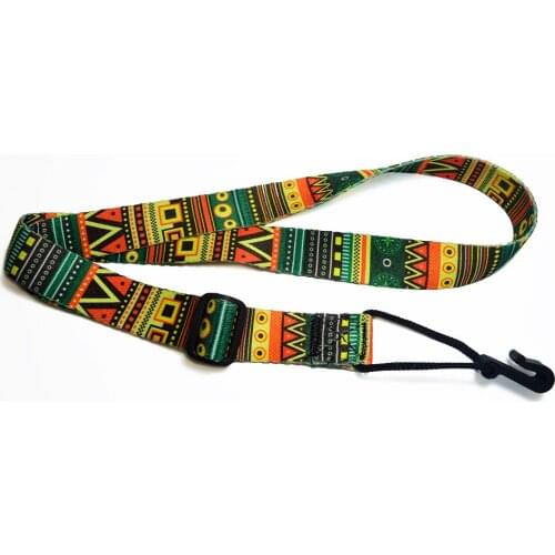 Colorful Ukulele Strap Adjustable Strap Pattern Design With Hook