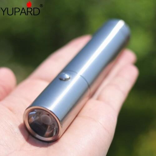 Yupard Q5 LED Torch Light LED Stainless Shell Flashlight Camping lantern Hiking light AAA rechargeable 18650 light
