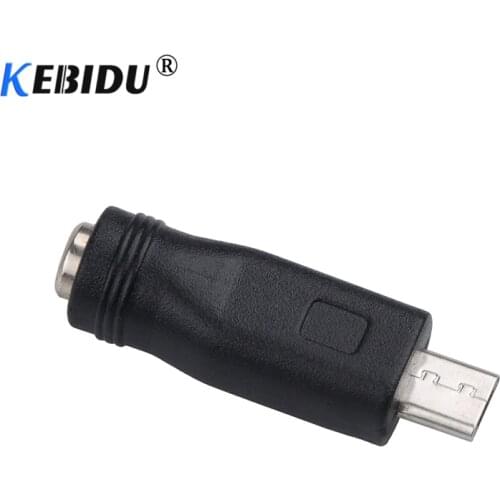Kebidu 5.5*2.1 to Micro USB Jack Micro 5Pin DC Power Charger Adapter Converter Connector for Laptop Tablet Mobile Smart Phone